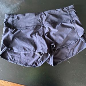 Black Lululemon Speed Shorts size 6